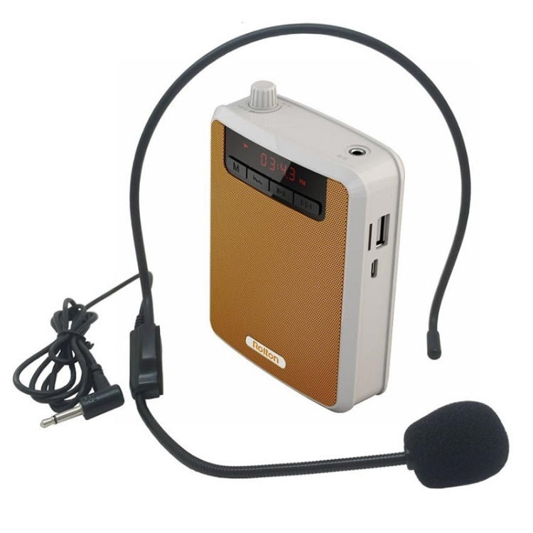 Rolton K300 Portable Voice Amplifier Supports FM Radio/MP3(Orange) - Microphone by Rolton | Online Shopping UK | buy2fix