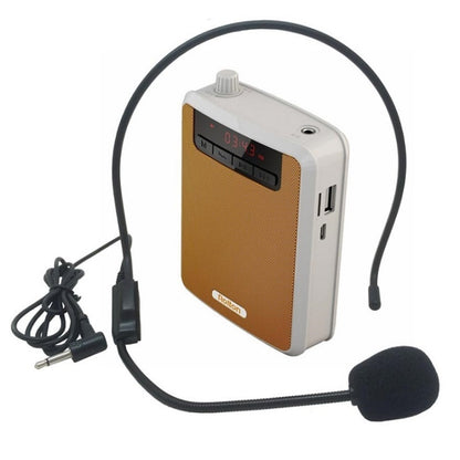 Rolton K300 Portable Voice Amplifier Supports FM Radio/MP3(Orange) - Microphone by Rolton | Online Shopping UK | buy2fix