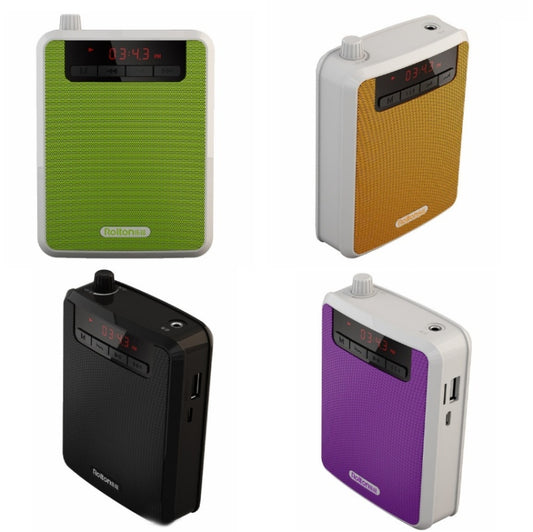 Rolton K300 Portable Voice Amplifier Supports FM Radio/MP3(Orange) - Microphone by Rolton | Online Shopping UK | buy2fix