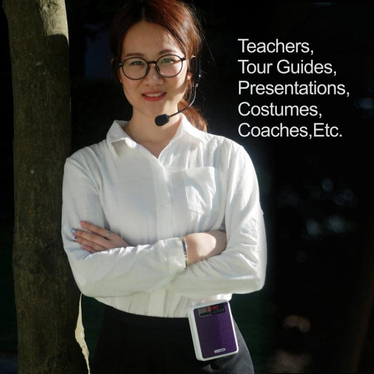 Rolton K300 Portable Voice Amplifier Supports FM Radio/MP3(Black) - Microphone by Rolton | Online Shopping UK | buy2fix