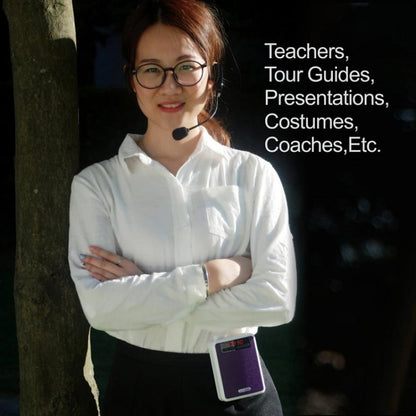 Rolton K300 Portable Voice Amplifier Supports FM Radio/MP3(Black) - Microphone by Rolton | Online Shopping UK | buy2fix