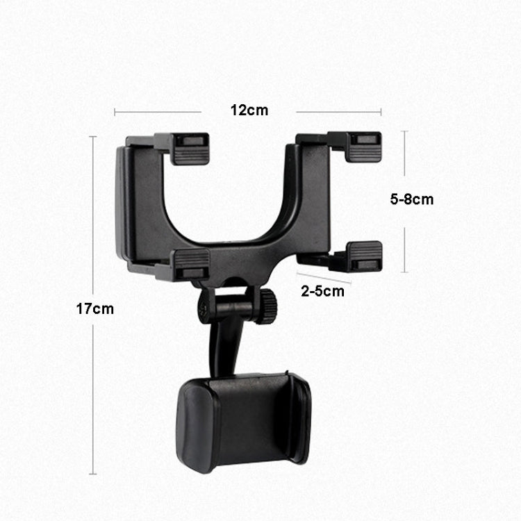 2 PCS Car Rearview Mirror Mobile Phone Bracket Tachograph Fixing Clip by buy2fix