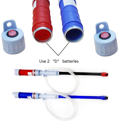58cm Short Electric Oil Pump Oil Pipe Automotive Supplies Water Pump Oiler(Blue) by buy2fix