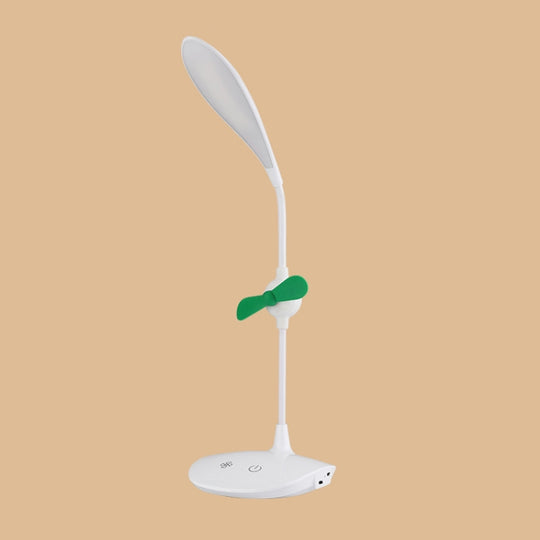 WS-8010 LED Fan Desk Lamp Bedside Desk USB Folding Desk Lamp, Colour: Water Drop