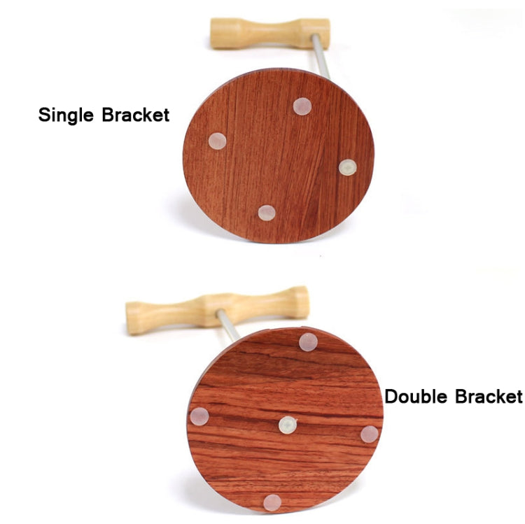 Creative Metal Rod Wooden Head-mounted Headphone Stand Display Holder, Colour: Double-sided White Metal Rod by buy2fix