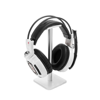 Headphone Holder Aluminum Alloy Internet Cafe Computer Headphone Stand Hanger Hook Display Shelf( D5 Silver White) by buy2fix