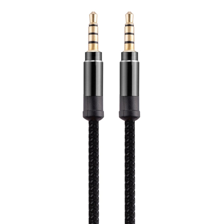 3.5mm Male To Male Car Stereo Gold-Plated Jack AUX Audio Cable For 3.5mm AUX Standard Digital Devices, Length: 1.5m(Black) by buy2fix