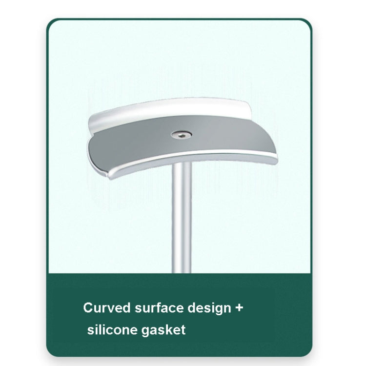 D6 Headset Aluminum Alloy Earphone Holder Internet Cafe Computer Headphone Hanger Display Shelf(Black) by buy2fix