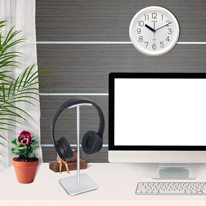 D6 Headset Aluminum Alloy Earphone Holder Internet Cafe Computer Headphone Hanger Display Shelf(Rose Gold) by buy2fix