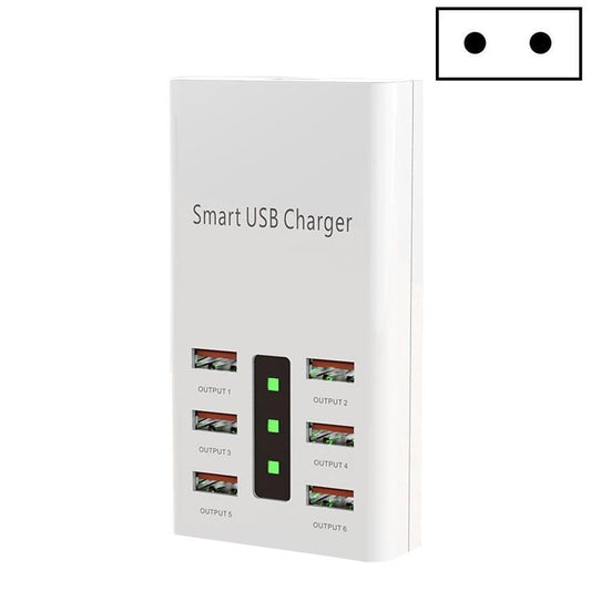30W 2A Multi-Function 6-Port Charging Socket Universal Smart Phone And Tablet USB Charger(EU Plug) - Plug Adaptor by buy2fix | Online Shopping UK | buy2fix