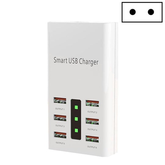 30W 2A Multi-Function 6-Port Charging Socket Universal Smart Phone And Tablet USB Charger(EU Plug)