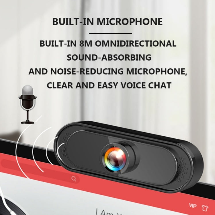 1080P Full HD Computer Camera Teaching Meeting USB Webcam by buy2fix