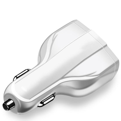 2 PCS QC3.0 Fast Charge Car Charger 3.5A Dual USB With Type-C Interface Output Car Charger(Black) - Car Charger by buy2fix | Online Shopping UK | buy2fix