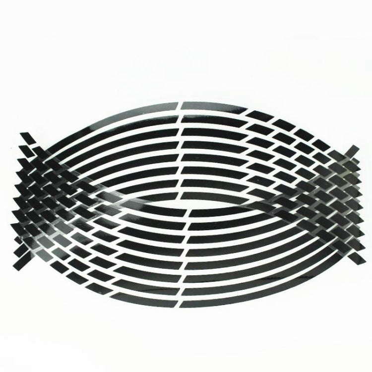 Motorcycle Rim Stickers Personality Wheels Modified Decals(Black) - Others by buy2fix | Online Shopping UK | buy2fix