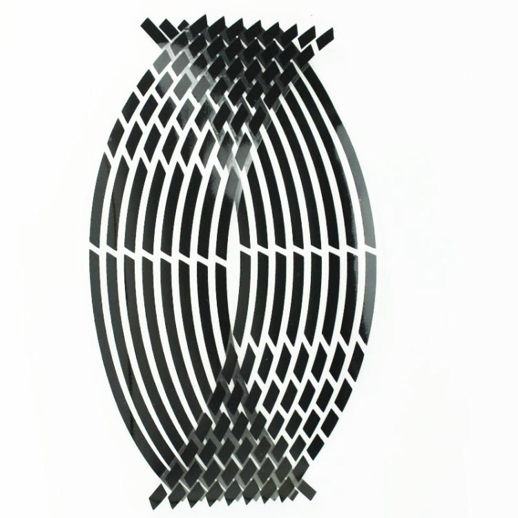 Motorcycle Rim Stickers Personality Wheels Modified Decals(Black) - Others by buy2fix | Online Shopping UK | buy2fix