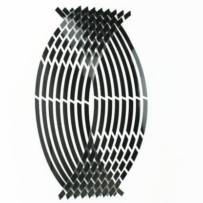Motorcycle Rim Stickers Personality Wheels Modified Decals(Black) - Others by buy2fix | Online Shopping UK | buy2fix