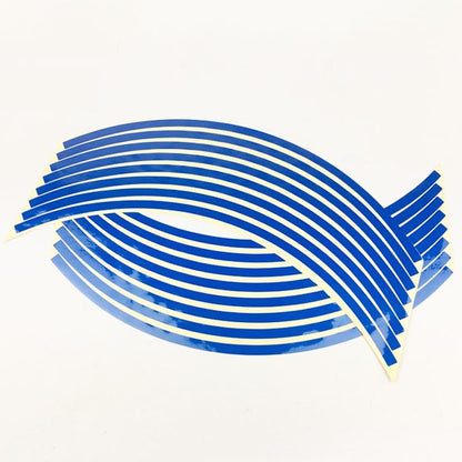 Motorcycle 18inch Wheel Stickers Modified Wheel Reflective Stickers(Blue) by buy2fix