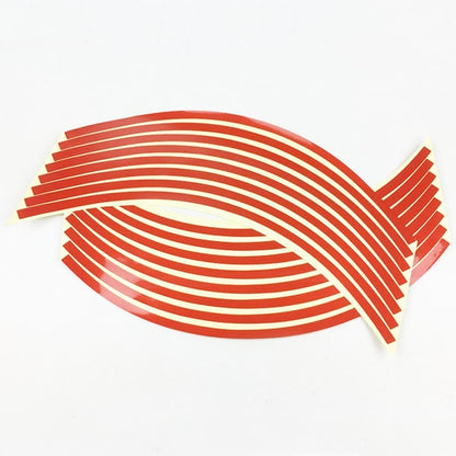 Motorcycle 18inch Wheel Stickers Modified Wheel Reflective Stickers(Red) by buy2fix