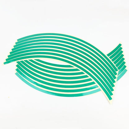 Motorcycle 18inch Wheel Stickers Modified Wheel Reflective Stickers(Green) by buy2fix