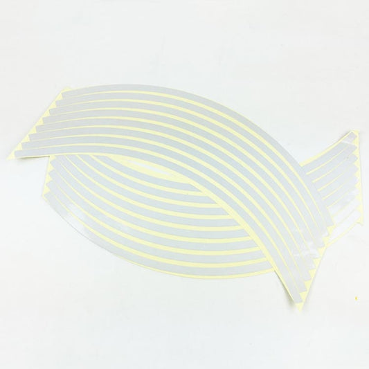 Motorcycle 18inch Wheel Stickers Modified Wheel Reflective Stickers(Silver) by buy2fix