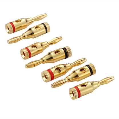20 PCS 4mm Gold-Plated Banana Head Audio Plug Socket Speaker Cable Connector by buy2fix