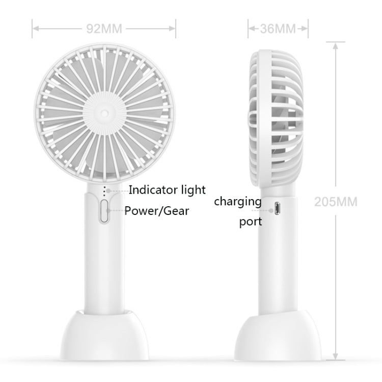 Desktop Portable Handheld Mini Silent Fan, Colour: X1 Blue by buy2fix