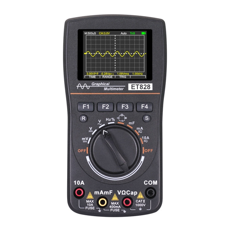 ET828 2 In 1 2 In 1 Oscilloscope Multimeter 2.4 Inch Color Screen Meter Digital Resistance Frequency Tester 1MHz 2.5Msps Meter - Digital Multimeter by buy2fix | Online Shopping UK | buy2fix
