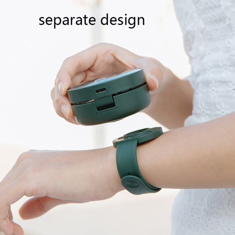 G3 Portable Outdoor Kids USB Mini Mirror Leafless Watch Fan(Green) by buy2fix