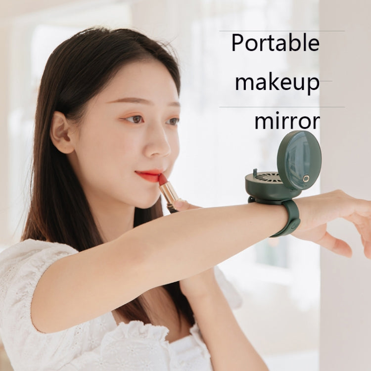 G3 Portable Outdoor Kids USB Mini Mirror Leafless Watch Fan(Green) by buy2fix