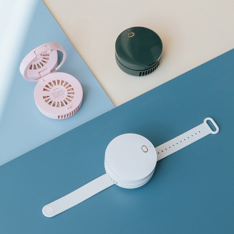 G3 Portable Outdoor Kids USB Mini Mirror Leafless Watch Fan(Green) by buy2fix