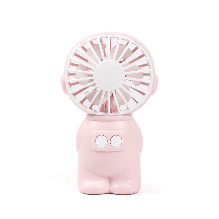 FY040 2 PCS Portable Outdoor USB Handheld Fan Desktop Office Mini Night Light Fan(Pink) by buy2fix