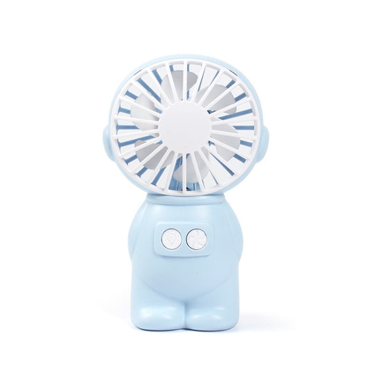 FY040 2 PCS Portable Outdoor USB Handheld Fan Desktop Office Mini Night Light Fan(Blue)