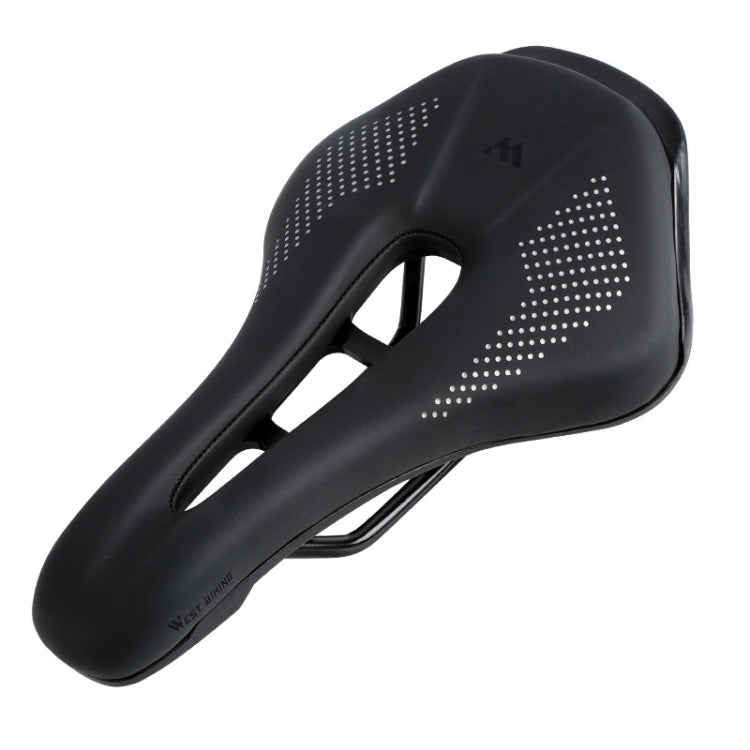 WEST BIKING Cycling Seat Hollow Breathable Comfortable Saddle Riding Equipment(Black) by WEST BIKING