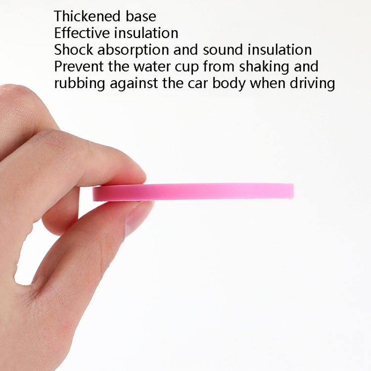 Car Universal Diamond Honeycomb Water Coaster Car Anti-Slip Mat(Watermelon Red and White Diamonds) by buy2fix