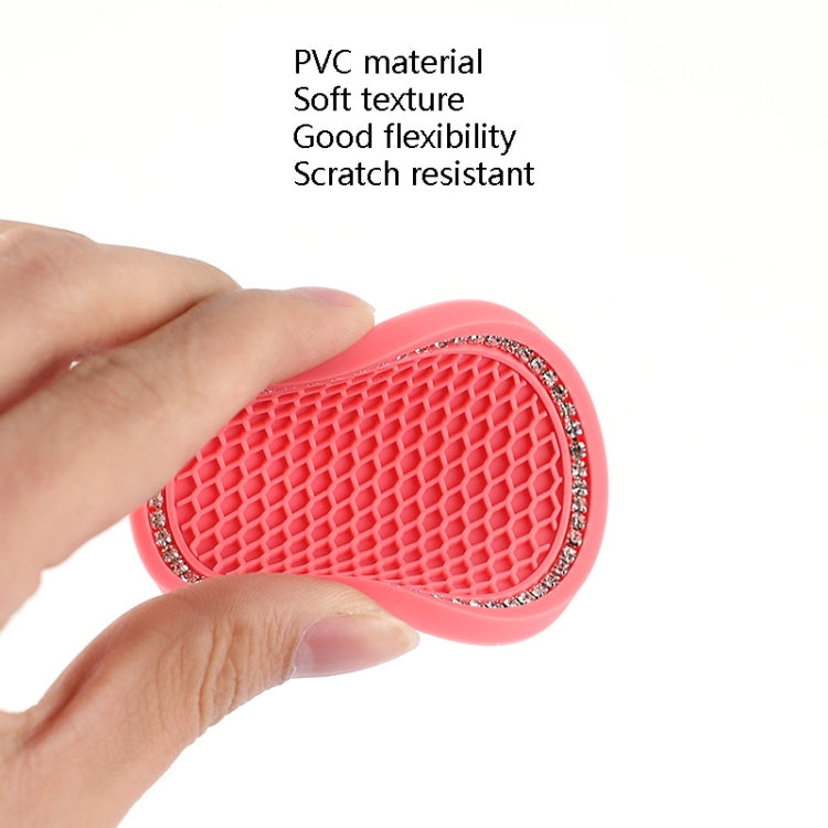 Car Universal Diamond Honeycomb Water Coaster Car Anti-Slip Mat(Watermelon Red and White Diamonds) by buy2fix