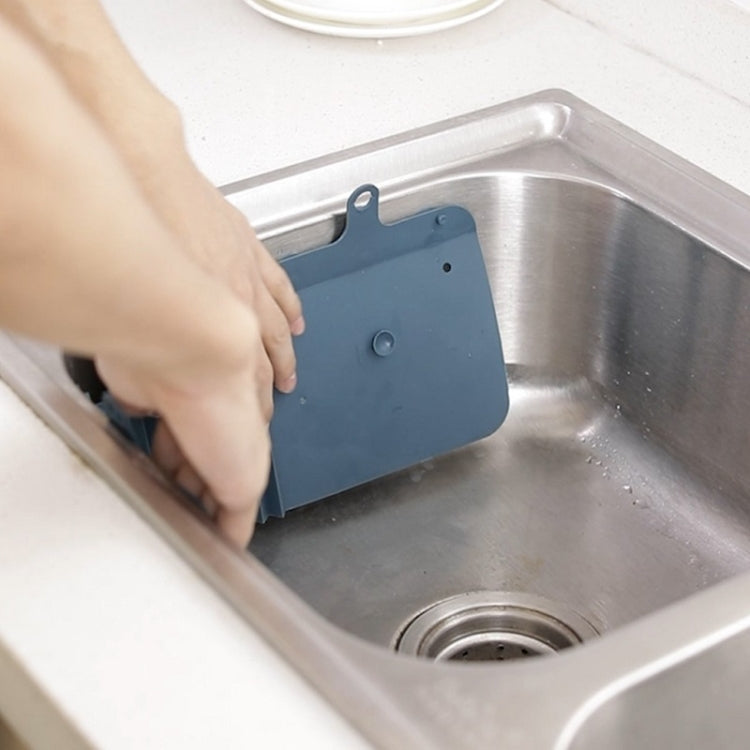 2 PCS Sink Foldable Flaps Kitchen Suction Cup Splash-Proof Flaps(Navy Blue) - Gadgets by buy2fix | Online Shopping UK | buy2fix