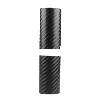 5 Sets Car Threshold Carbon Fiber Sticker Car Door Scratch Strip Anti-Kick Film Protective Pad Threshold Strip, Colour: 4 PCS / Set 4D Black by buy2fix