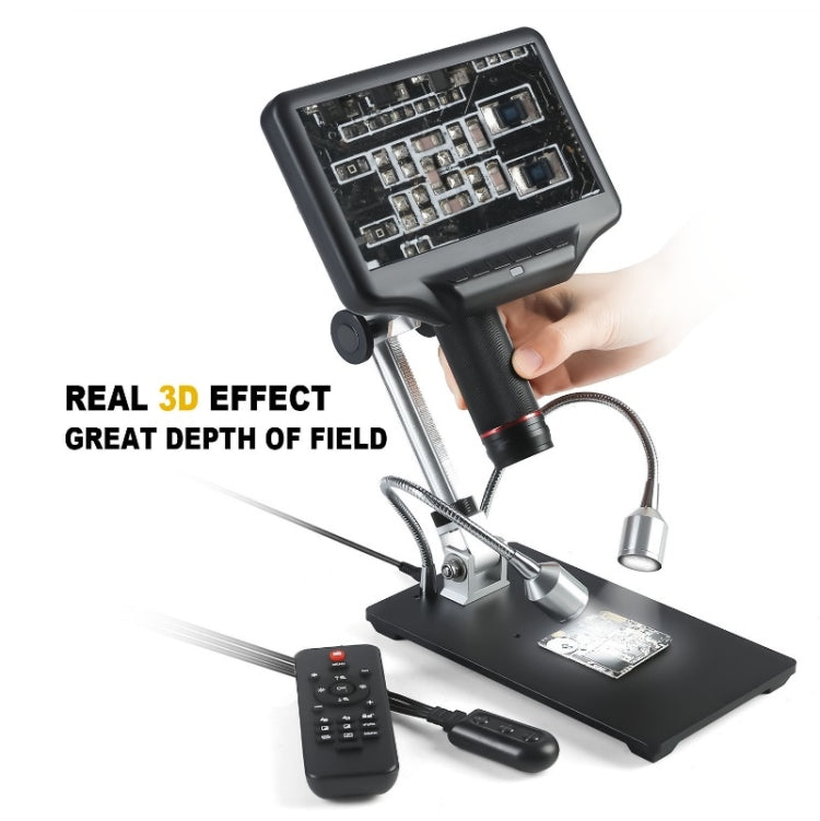 7 Inch 3D Digital Microscope Industrial Overhaul, Watch And Jewelry Appraiser(EU Plug) - Detection Jewelry by buy2fix | Online Shopping UK | buy2fix