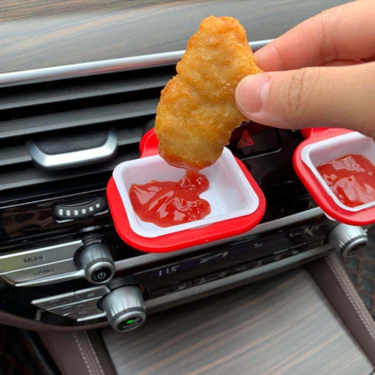 3 PCS Car Sauce Rack Ketchup Fries Seasoning Box,Random Color Delivery by buy2fix