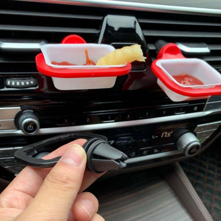 3 PCS Car Sauce Rack Ketchup Fries Seasoning Box,Random Color Delivery by buy2fix