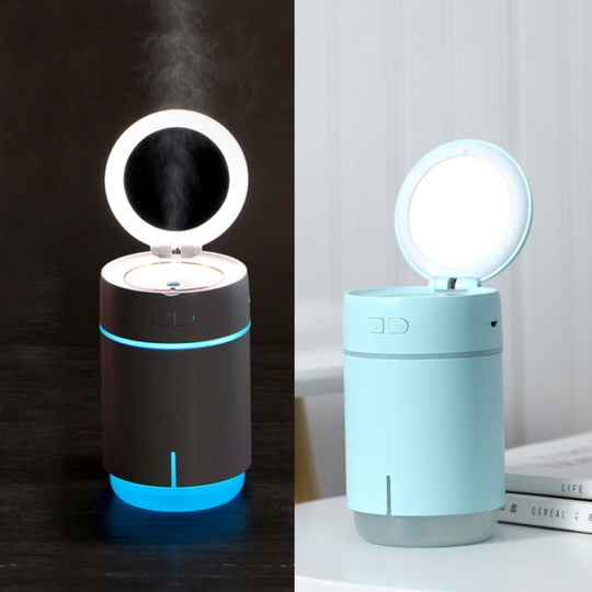 K005 Portable hydratant LED lumière de remplissage miroir de maquillage USB Mini humidificateur (blanc)