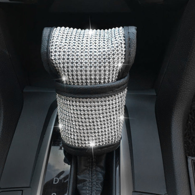 2 PCS Car Diamond-Studded Interior Products Personalized Protective Sleeve Gear Cover by buy2fix