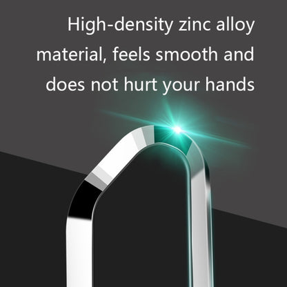 F601 4 PCS One Word Long Magnet Car Bracket Car Navigation Lazy Magnetic Metal Bracket(Rounded Silver) by buy2fix