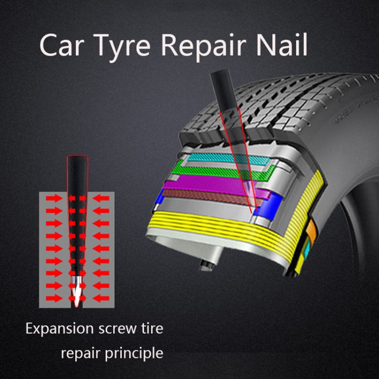 Q412 Car Tyre Repair Nail Emergency Tire Repair Kit by buy2fix