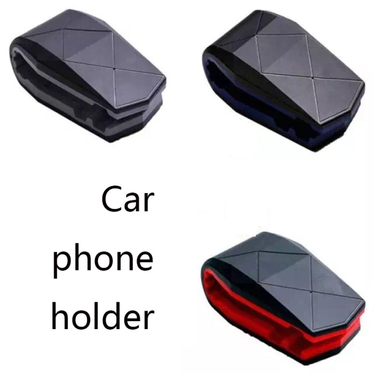 Lazy Car Desktop Phone Holder Alligator Mouth Clip Holder(Black Red) by buy2fix