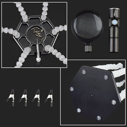 Six-Jaw Aluminum Alloy Welding Station Electronic Product Welding & Maintenance Workbench, SS6LM-WE99 Plug-in (White) by buy2fix