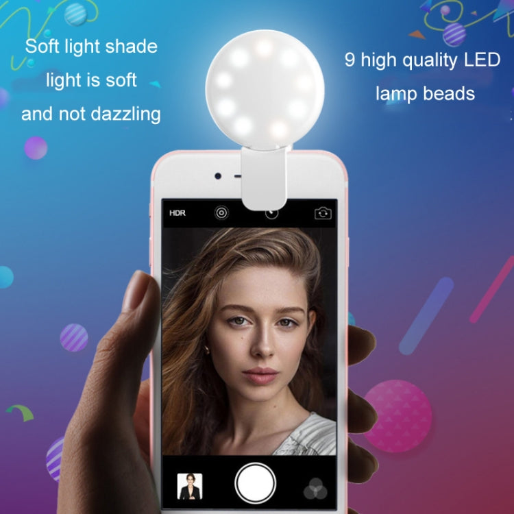 2 PCS  Mobile Phone Fill Light Camera Photo LED Selfie Light(Black) - Selfie Light by buy2fix | Online Shopping UK | buy2fix