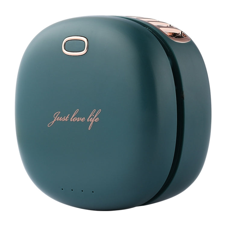 Lazy Hanging Neck Small Fan Usb Rechargeable Mini Portable Leafless Fan(Vintage Green) by buy2fix