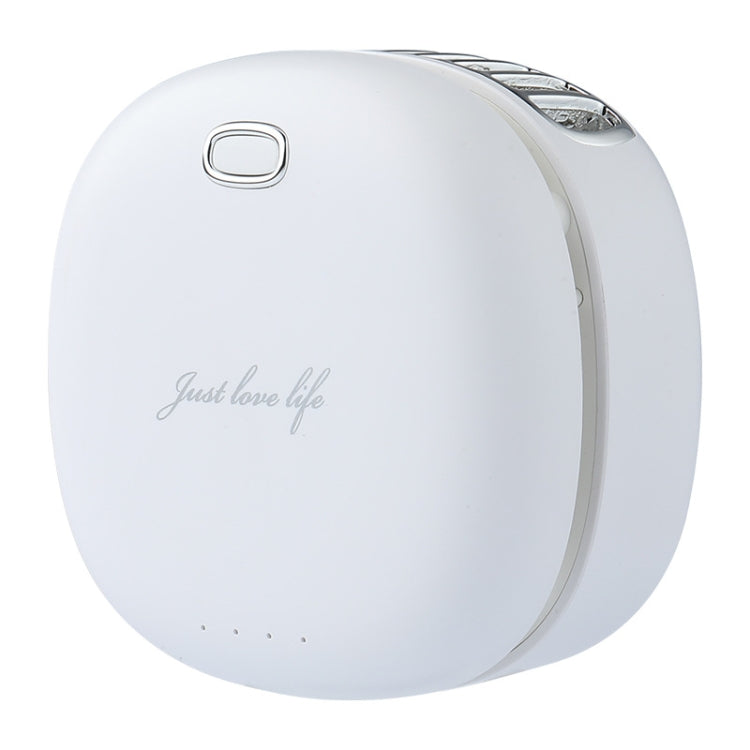 Lazy Hanging Neck Small Fan Usb Rechargeable Mini Portable Leafless Fan(White) by buy2fix