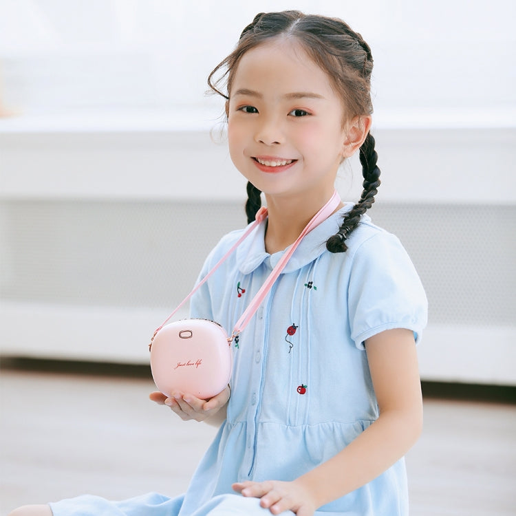 Lazy Hanging Neck Small Fan Usb Rechargeable Mini Portable Leafless Fan(Vintage Green) by buy2fix